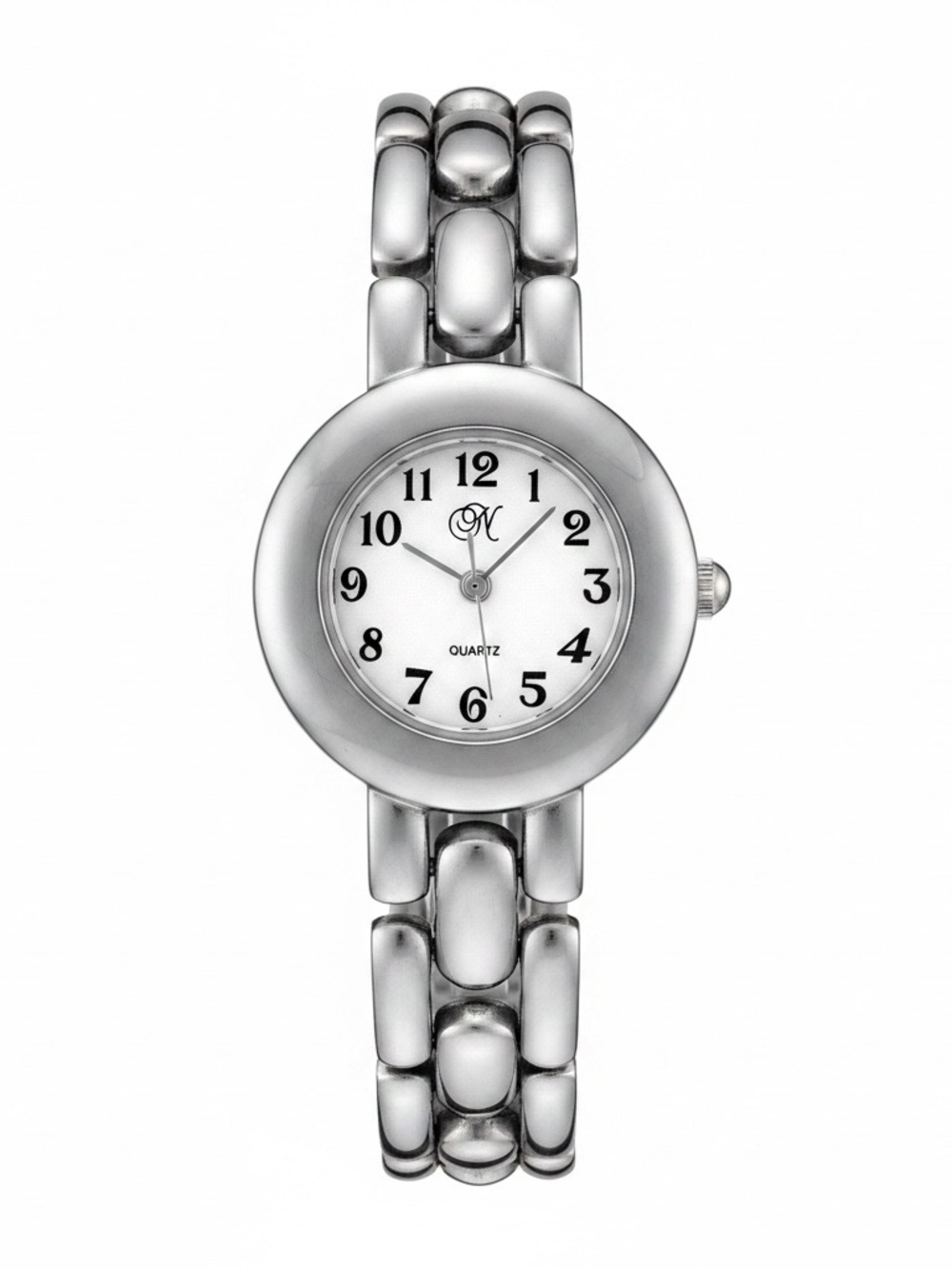 Timex Silver-Tone Women's Bracelet Watch with White Dial